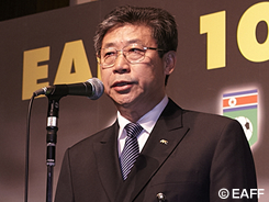 ... of EAFF delivered a speech and read a message from Mr Shun-<b>ichiro Okano</b>, ... - img03